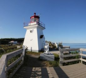 The four-sided lighthouse at Cape Enrage