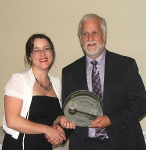 2013 Award Ruth Murgatroyd for Dr T. William Acheson               